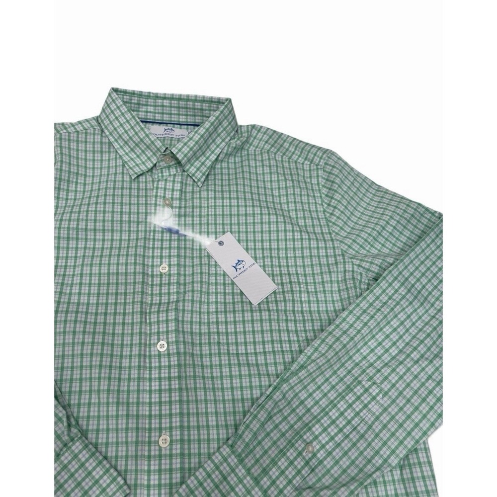 Southern Tide Mens XXL Perform Jade Green Shirt Classic Coolmax NWT